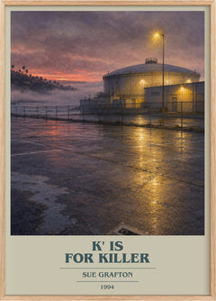 K' Is for Killer Book Cover Poster by Sue Grafton