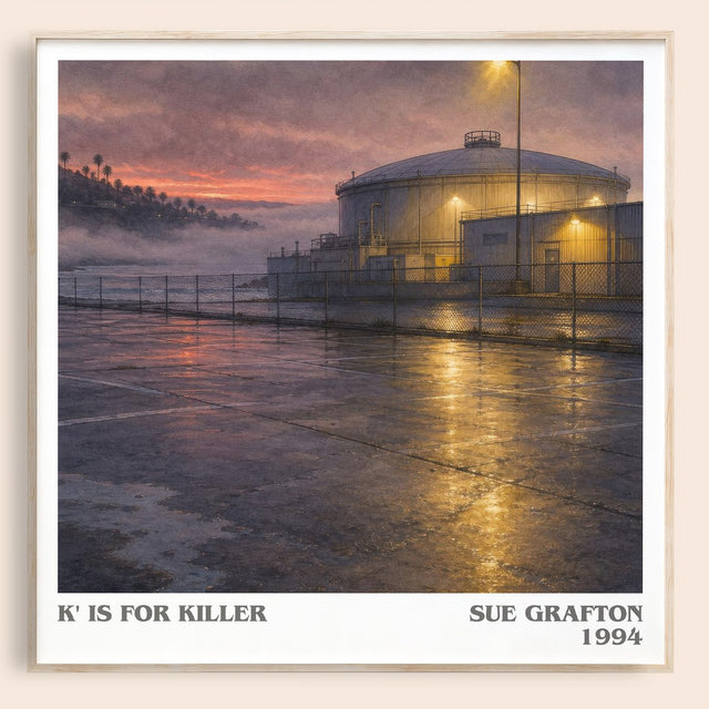 K' Is for Killer Literary Art Print by Sue Grafton