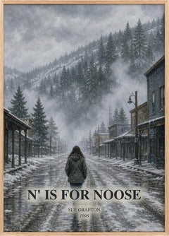 N' Is for Noose Book Watercolour Illustration by Sue Grafton