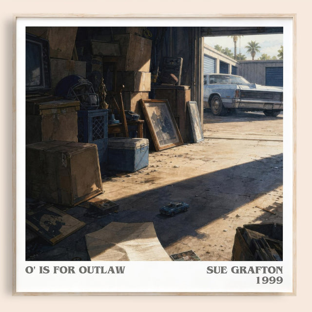 O' Is for Outlaw Literary Art Print by Sue Grafton