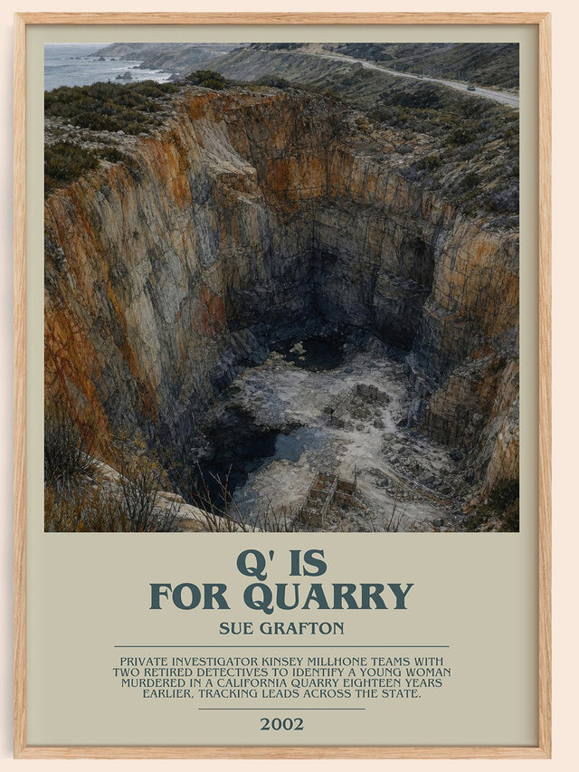 Q' Is for Quarry Bookish Wall Art by Sue Grafton