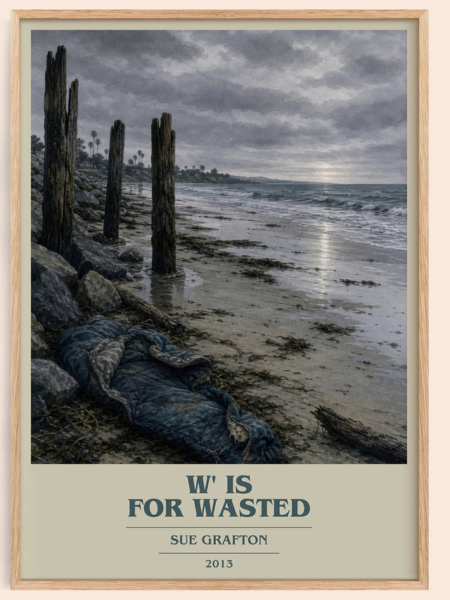 W' Is for Wasted Book Cover Poster by Sue Grafton