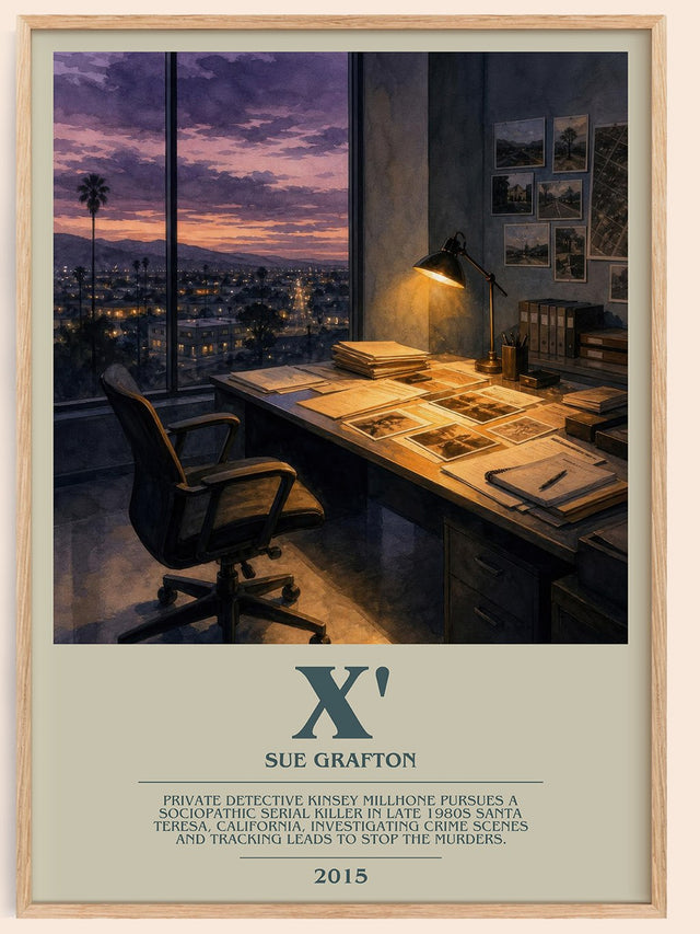 X' Bookish Wall Art by Sue Grafton