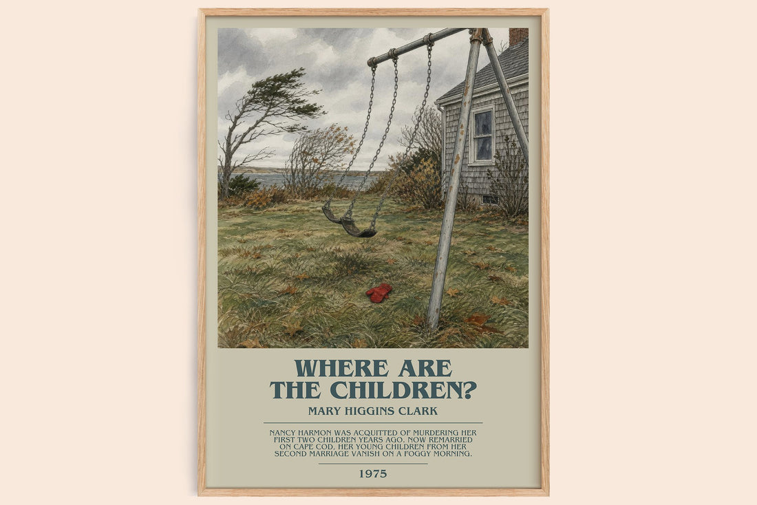 Where Are the Children? bookish book poster by Mary Higgins Clark – framed literary art print