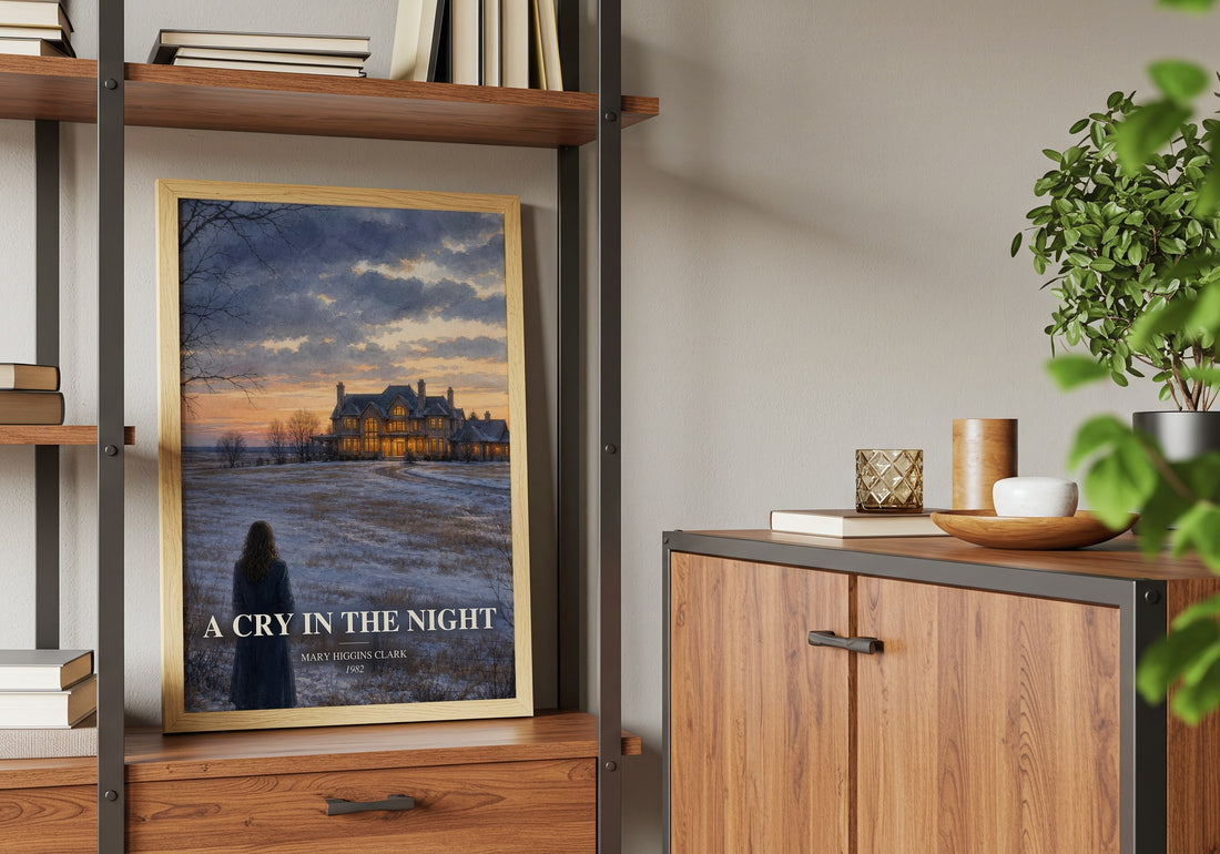 A Cry in the Night book watercolour illustration paper finish options – matte satin gloss