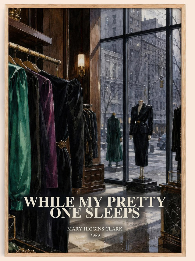 While My Pretty One Sleeps Book Watercolour Illustration by M. Clark