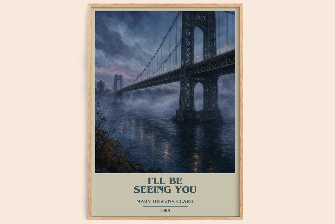 I'll Be Seeing You book cover book poster by Mary Higgins Clark – framed literary art print