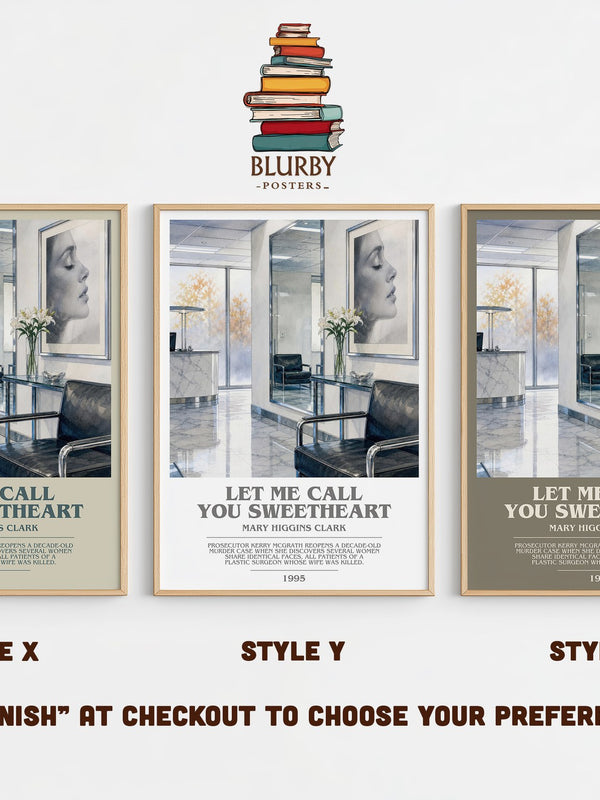 Let Me Call You Sweetheart bookish print in frame leaning in hallway – legal thriller wall art