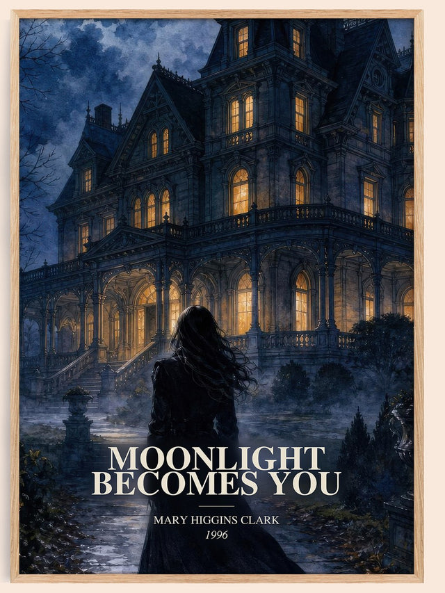 Moonlight Becomes You Book Watercolour Illustration by M. Clark