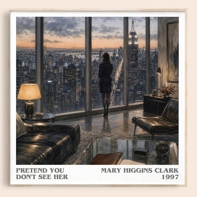 Pretend You Don't See Her Literary Art Print by Mary Higgins Clark