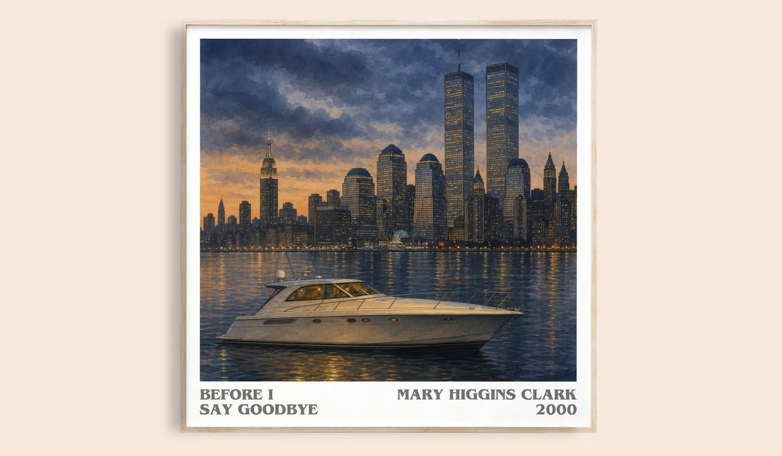 Before I Say Goodbye literary book poster by Mary Higgins Clark – framed literary art print