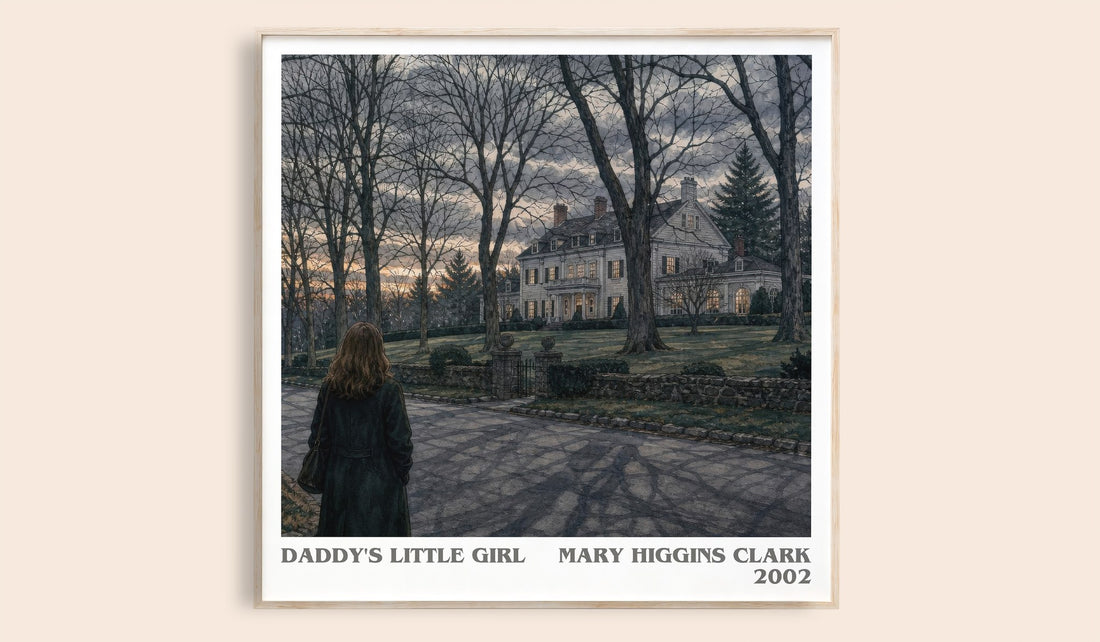 Daddy's Little Girl literary book poster by Mary Higgins Clark – framed literary art print