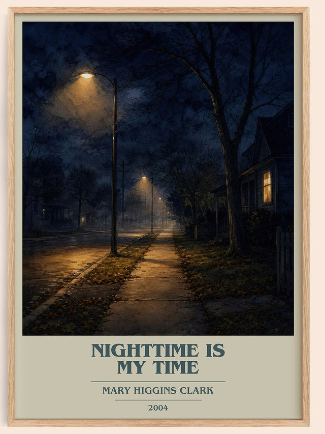 Nighttime Is My Time Book Cover Poster by Mary Higgins Clark
