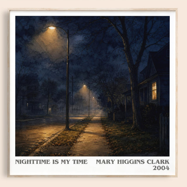 Nighttime Is My Time Literary Art Print by Mary Higgins Clark