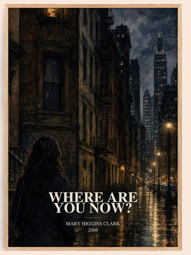 Where Are You Now? Book Watercolour Illustration by Mary Higgins Clark