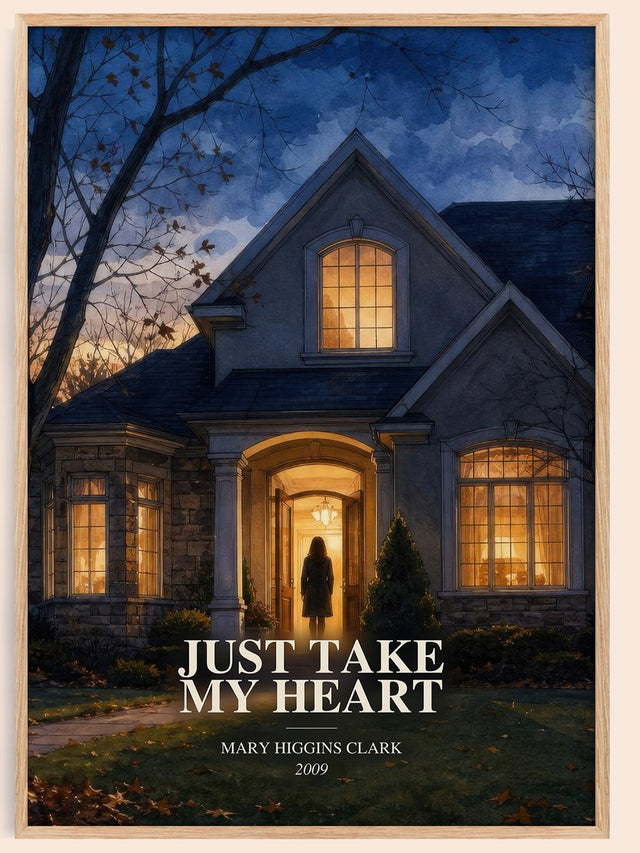 Just Take My Heart Book Watercolour Illustration by Mary Higgins Clark
