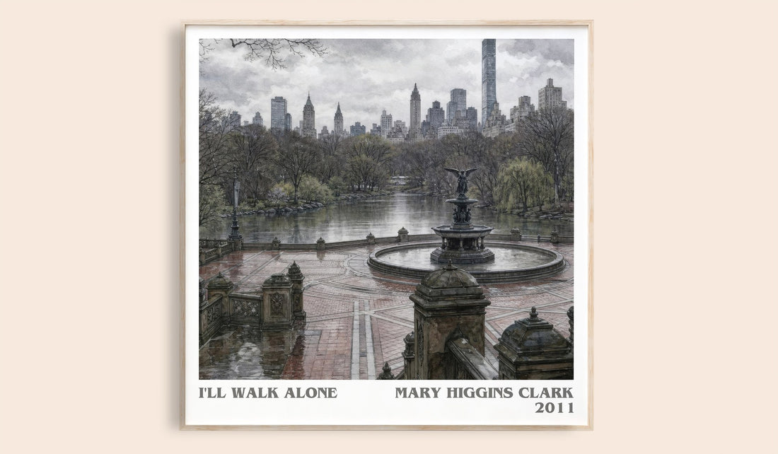 I'll Walk Alone literary book poster by Mary Higgins Clark – framed literary art print
