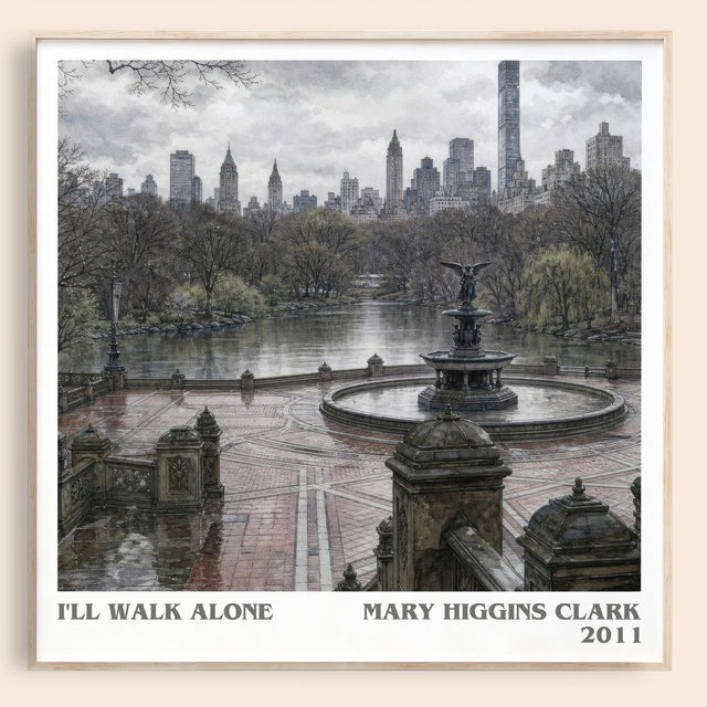 I'll Walk Alone Literary Art Print by Mary Higgins Clark