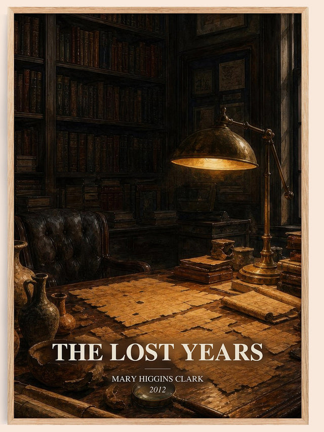 The Lost Years Book Watercolour Illustration by Mary Higgins Clark