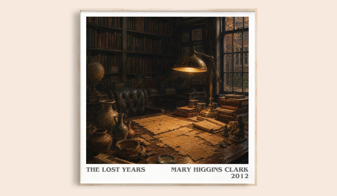 The Lost Years literary book poster by Mary Higgins Clark – framed literary art print