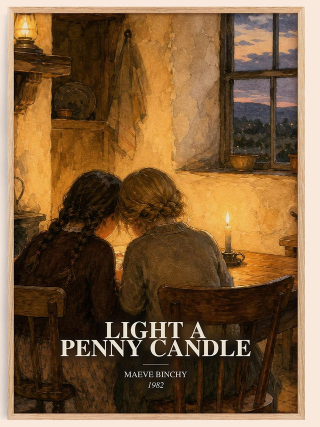 Light a Penny Candle Book Watercolour Illustration by Maeve Binchy