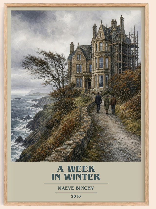 A Week in Winter Book Cover Poster by Maeve Binchy