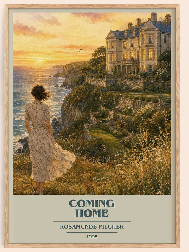 Coming Home Book Cover Poster by Rosamunde Pilcher