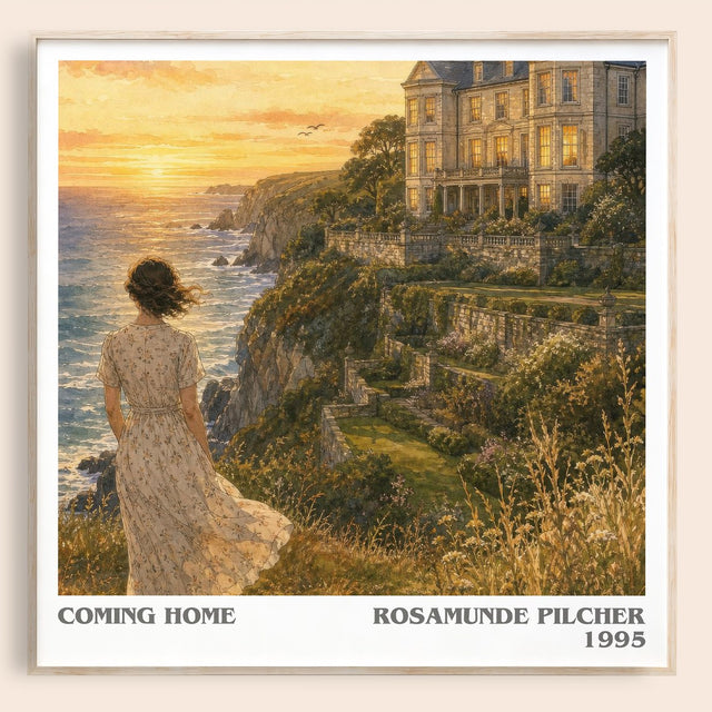 Coming Home Literary Art Print by Rosamunde Pilcher