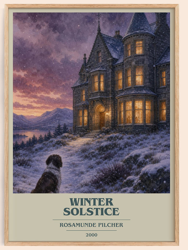 Winter Solstice Book Cover Poster by Rosamunde Pilcher