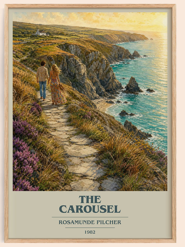 The Carousel Book Cover Poster by Rosamunde Pilcher