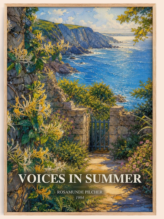 Voices in Summer Book Watercolour Illustration by Rosamunde Pilcher