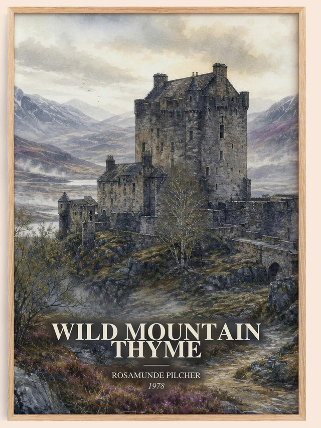 Wild Mountain Thyme Book Watercolour Illustration by Rosamunde Pilcher