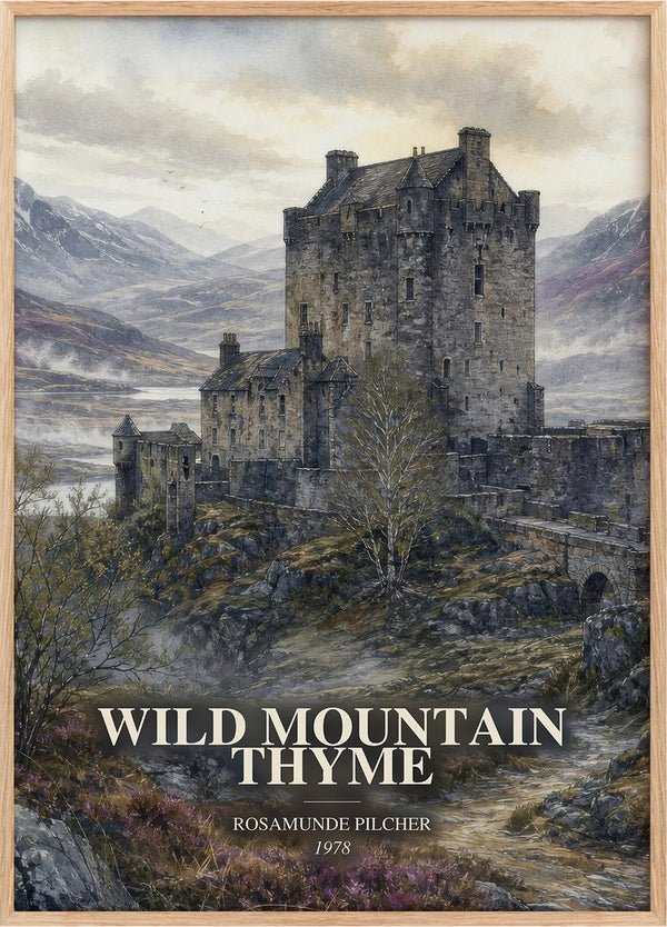Wild Mountain Thyme Book Watercolour Illustration by Rosamunde Pilcher