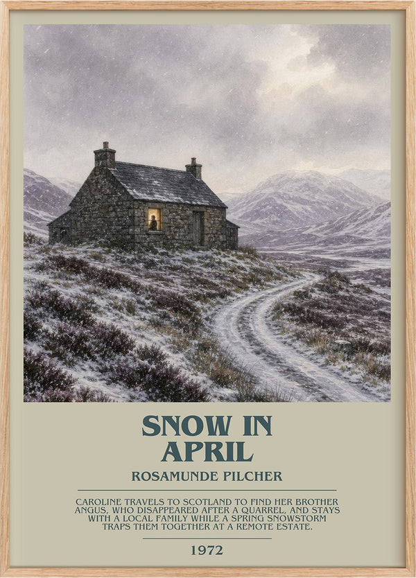 Snow in April Bookish Wall Art by Rosamunde Pilcher