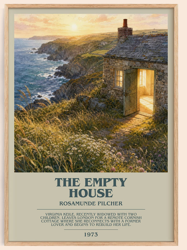 The Empty House Bookish Wall Art by Rosamunde Pilcher