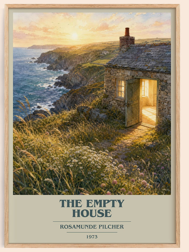 The Empty House Book Cover Poster by Rosamunde Pilcher
