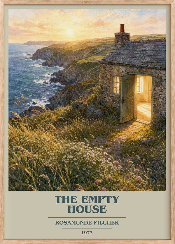 The Empty House Book Cover Poster by Rosamunde Pilcher