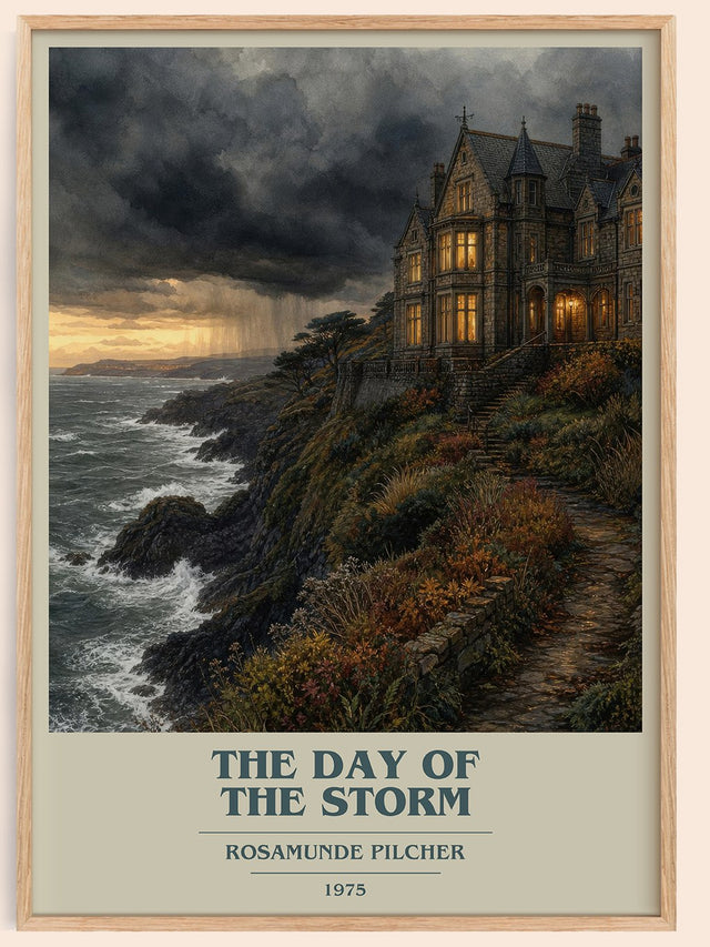 The Day of the Storm Book Cover Poster by Rosamunde Pilcher