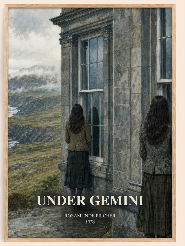 Under Gemini Book Watercolour Illustration by Rosamunde Pilcher