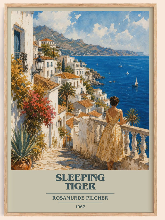 Sleeping Tiger Book Cover Poster by Rosamunde Pilcher