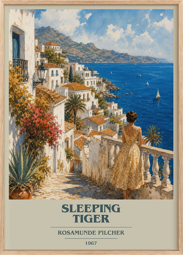 Sleeping Tiger Book Cover Poster by Rosamunde Pilcher