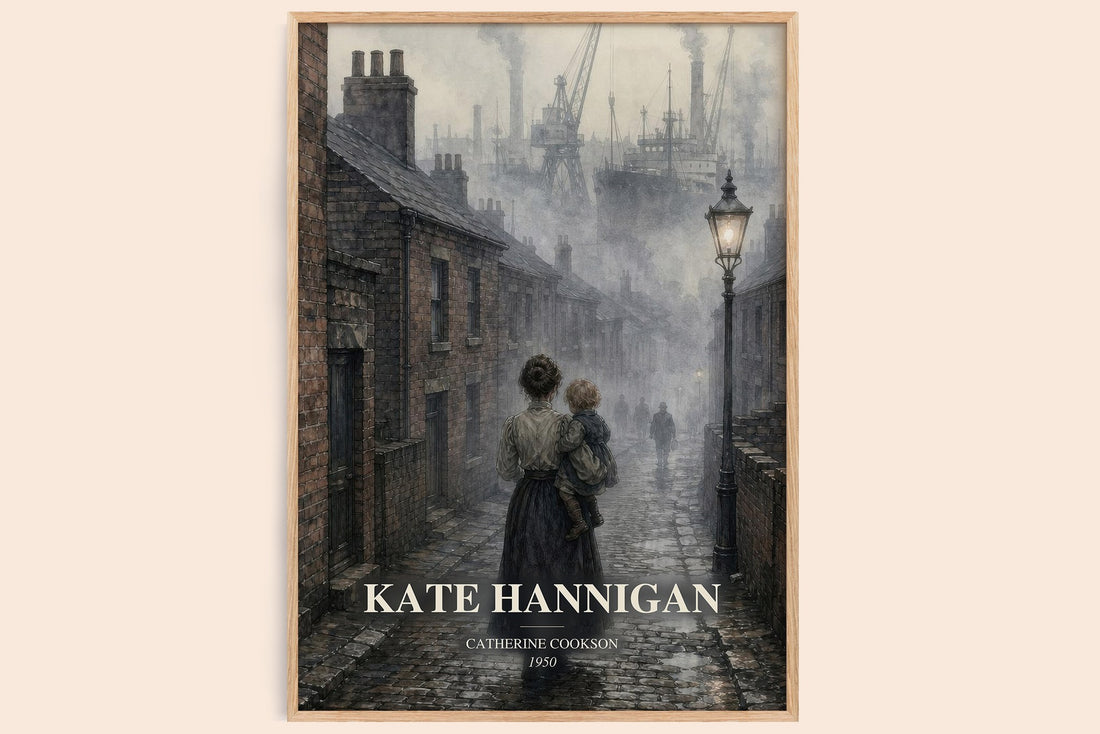 Kate Hannigan watercolour book poster by Catherine Cookson – framed literary art print