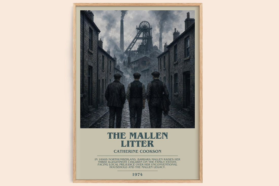 The Mallen Litter bookish book poster by Catherine Cookson – framed literary art print