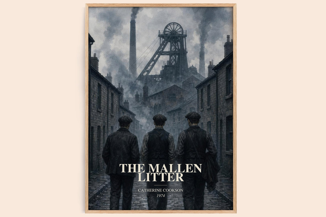The Mallen Litter watercolour book poster by Catherine Cookson – framed literary art print