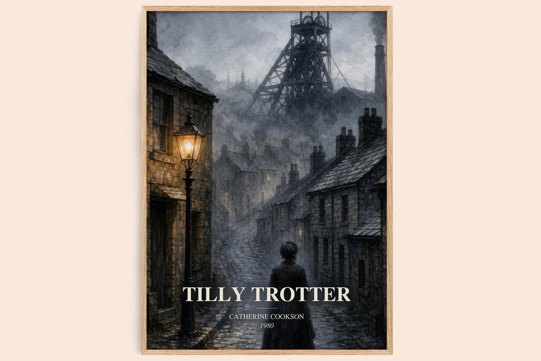 Tilly Trotter watercolour book poster by Catherine Cookson – framed literary art print