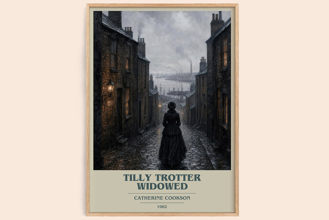 Tilly Trotter Widowed book cover book poster by Catherine Cookson – framed literary art print