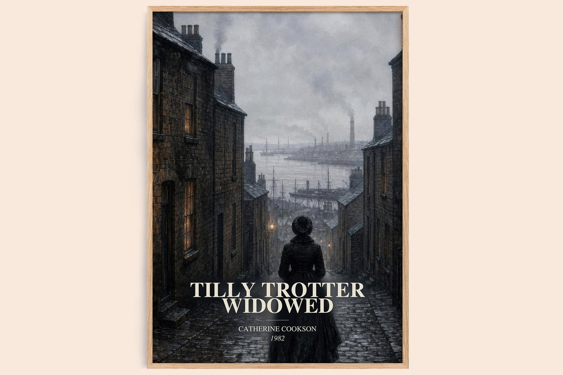 Tilly Trotter Widowed watercolour book poster by Catherine Cookson – framed literary art print