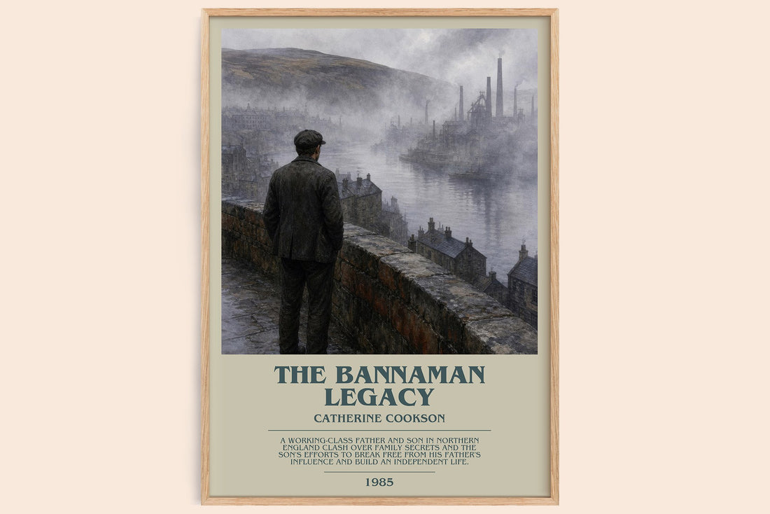 The Bannaman Legacy bookish book poster by Catherine Cookson – framed literary art print