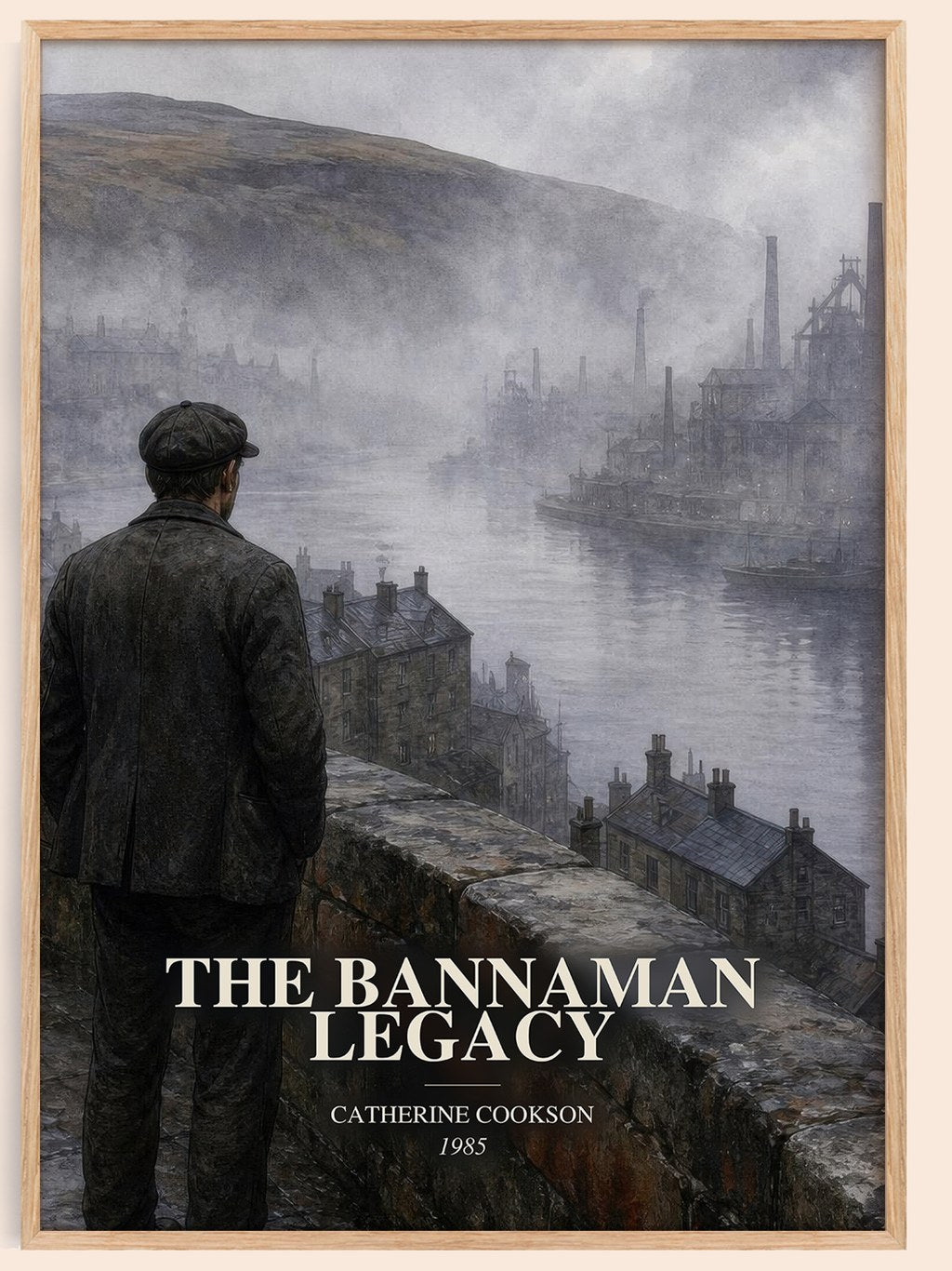 The Bannaman Legacy watercolour book poster by Catherine Cookson – framed literary art print