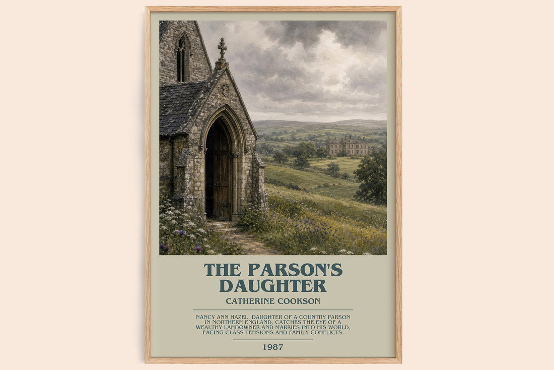 The Parson's Daughter bookish book poster by Catherine Cookson – framed literary art print